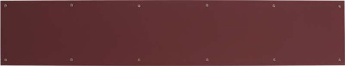 6in x 28in Kick Plate Wine Red