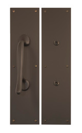 Antimicrobial Push & Pull Plate Set, 4in x 16in, Oil-rubbed Bronze PC