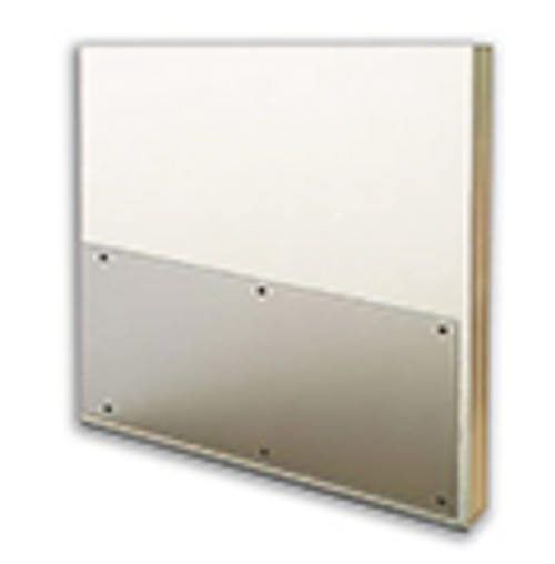 4in x 19in .042in, Clear, Polycarbonate Mop Plate with Holes & Screws